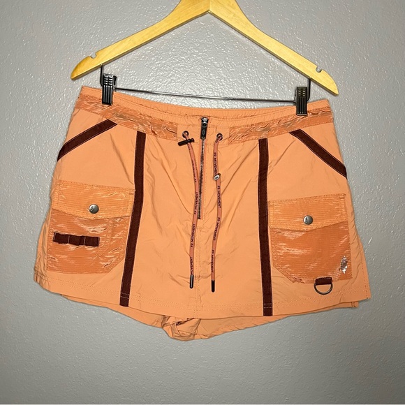 Free People Moonbeam Cargo Skort Color Orange Size Large - Picture 4 of 11